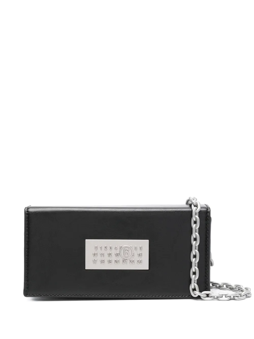 MM6 Maison Margiela numbers-plaque cross body bag – Black