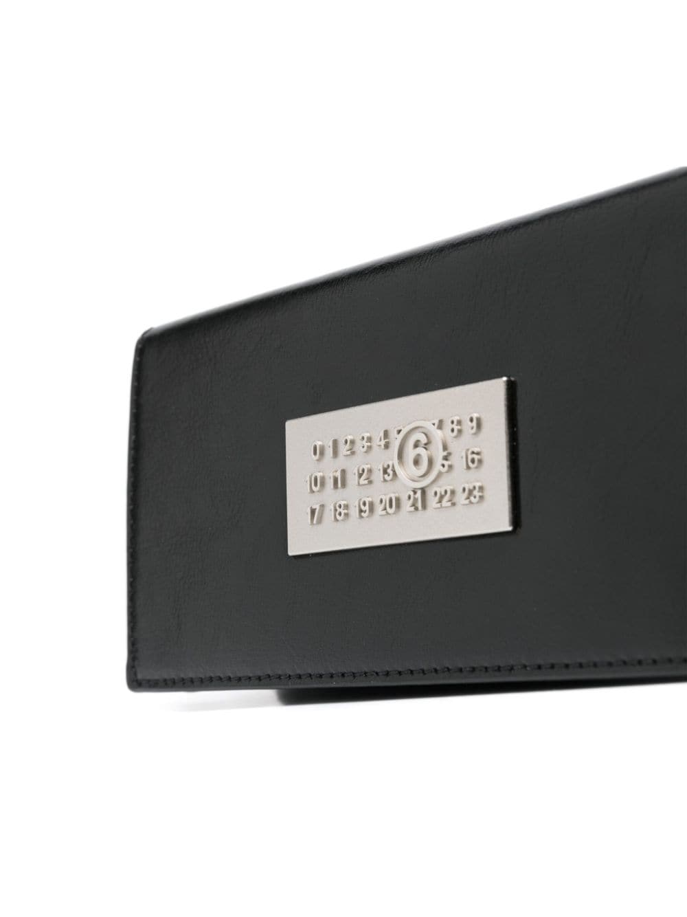 Shop Mm6 Maison Margiela Numbers-plaque Cross Body Bag In Black
