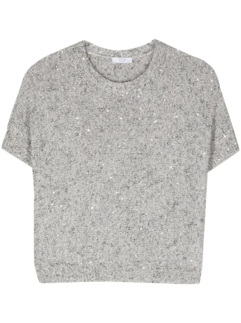 Peserico sequined fine-knit jumper