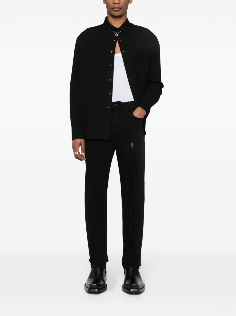 Ann Demeulemeester Gill straight jeans - Zwart