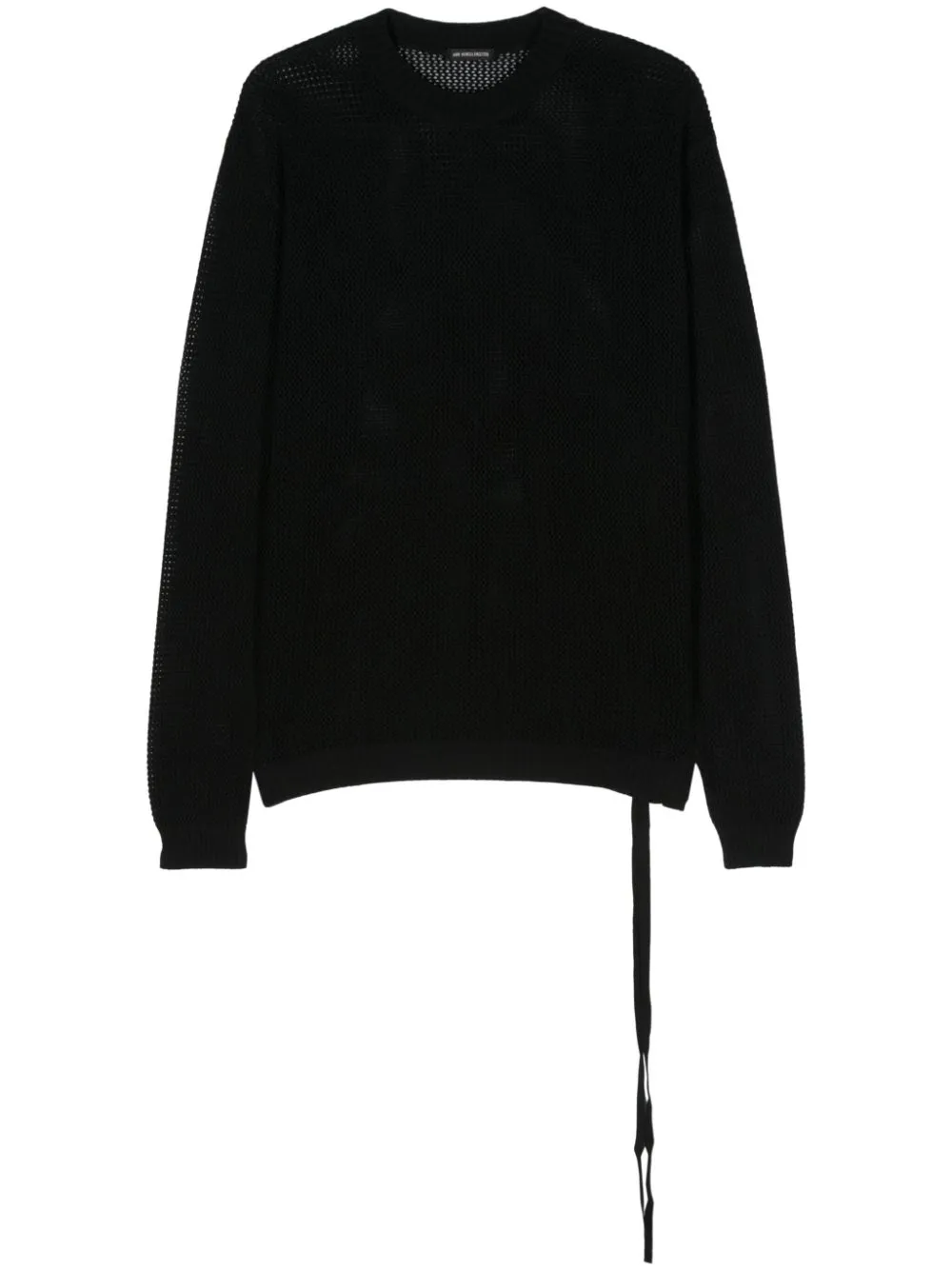 Shop Ann Demeulemeester Open-knit Jumper In Black