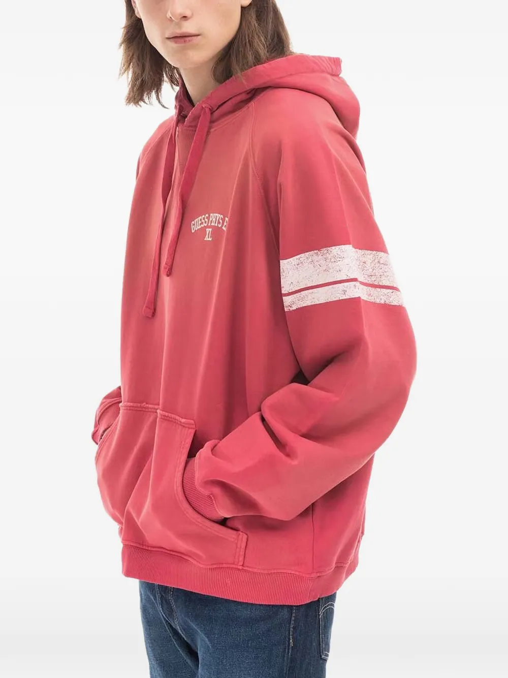 GUESS USA Hoodie mit Logo-Print - Rot