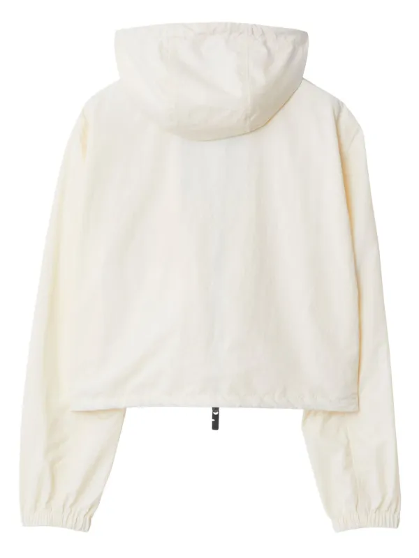 Burberry Equestrian Knight-appliqué Cropped Jacket | Neutrals