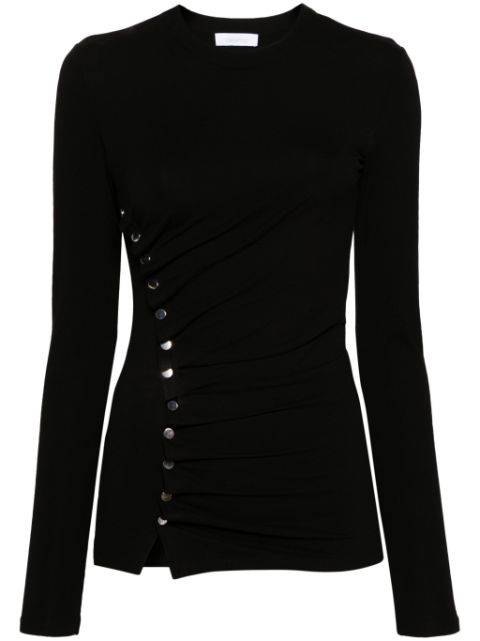 Rabanne asymmetric studded T-shirt