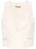 TWINSET slub-texture waistcoat - Neutrals