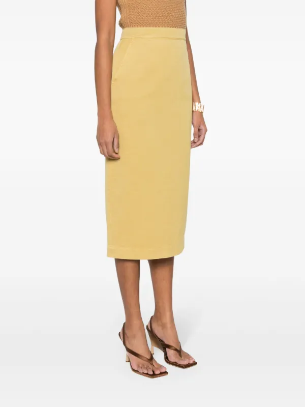 スカート MAX MARA Women Mid Skirts PIANOSACO 002 BROWN MAX MARA Pianosa cotton-twill maxi skirt | NET-A-PORTER