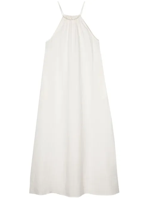 Robe longue en lin à dos nu - 120% Lino - Modalova