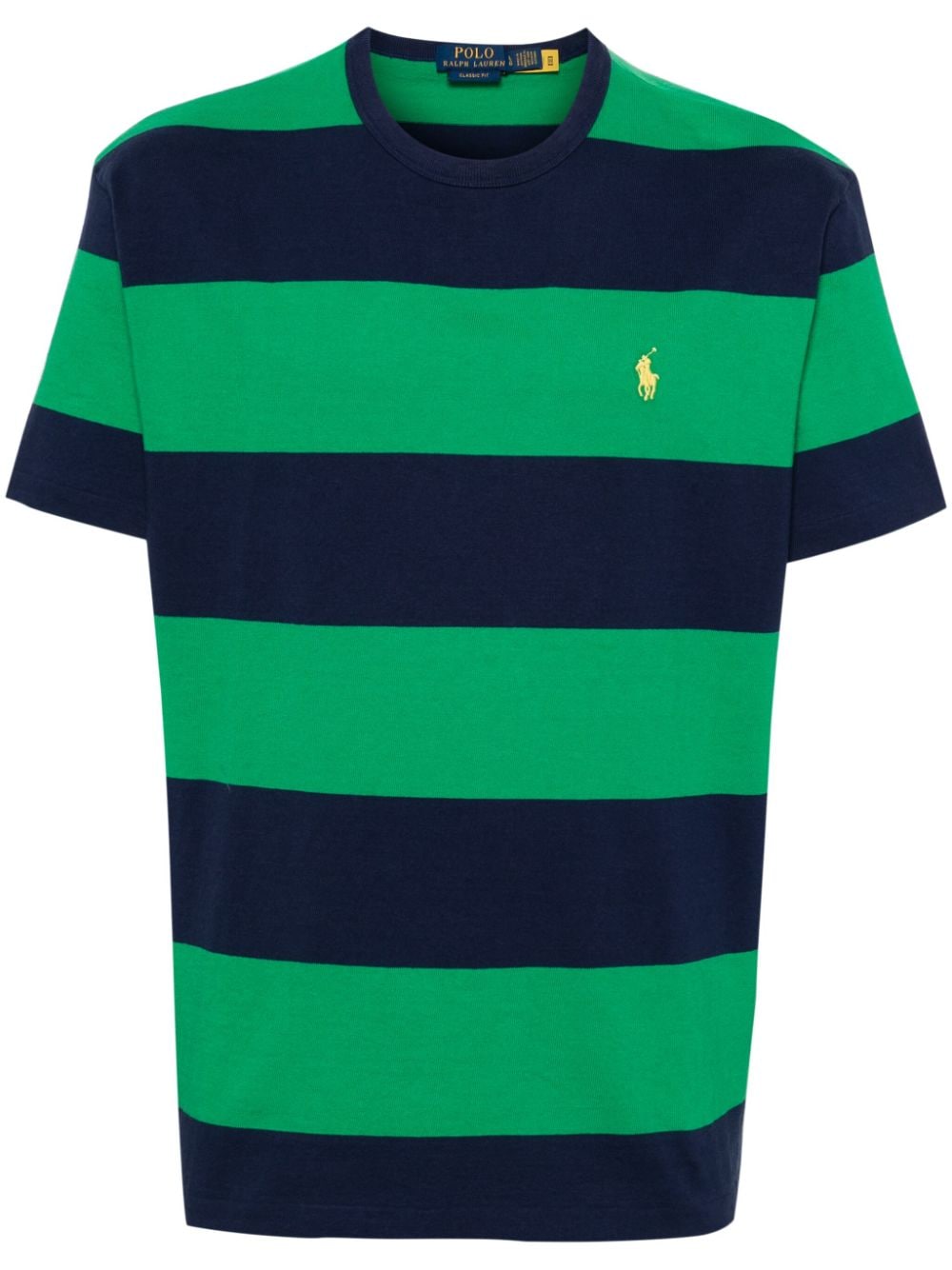 Polo Ralph Lauren Polo Pony Striped T-shirt In Blue