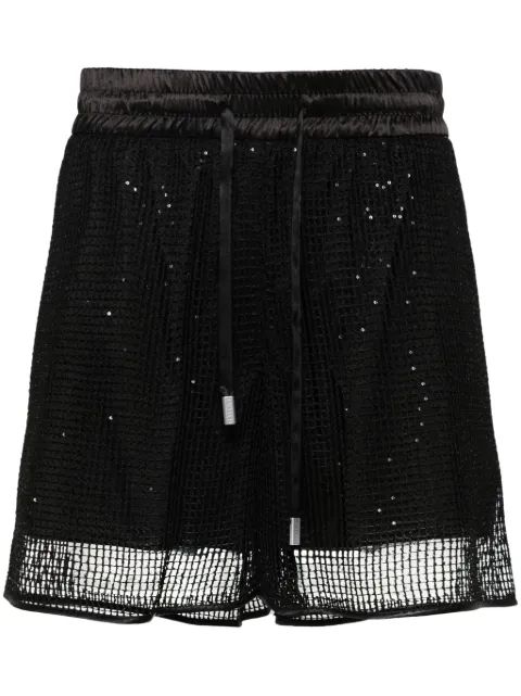Peserico shorts bordados con lentejuelas