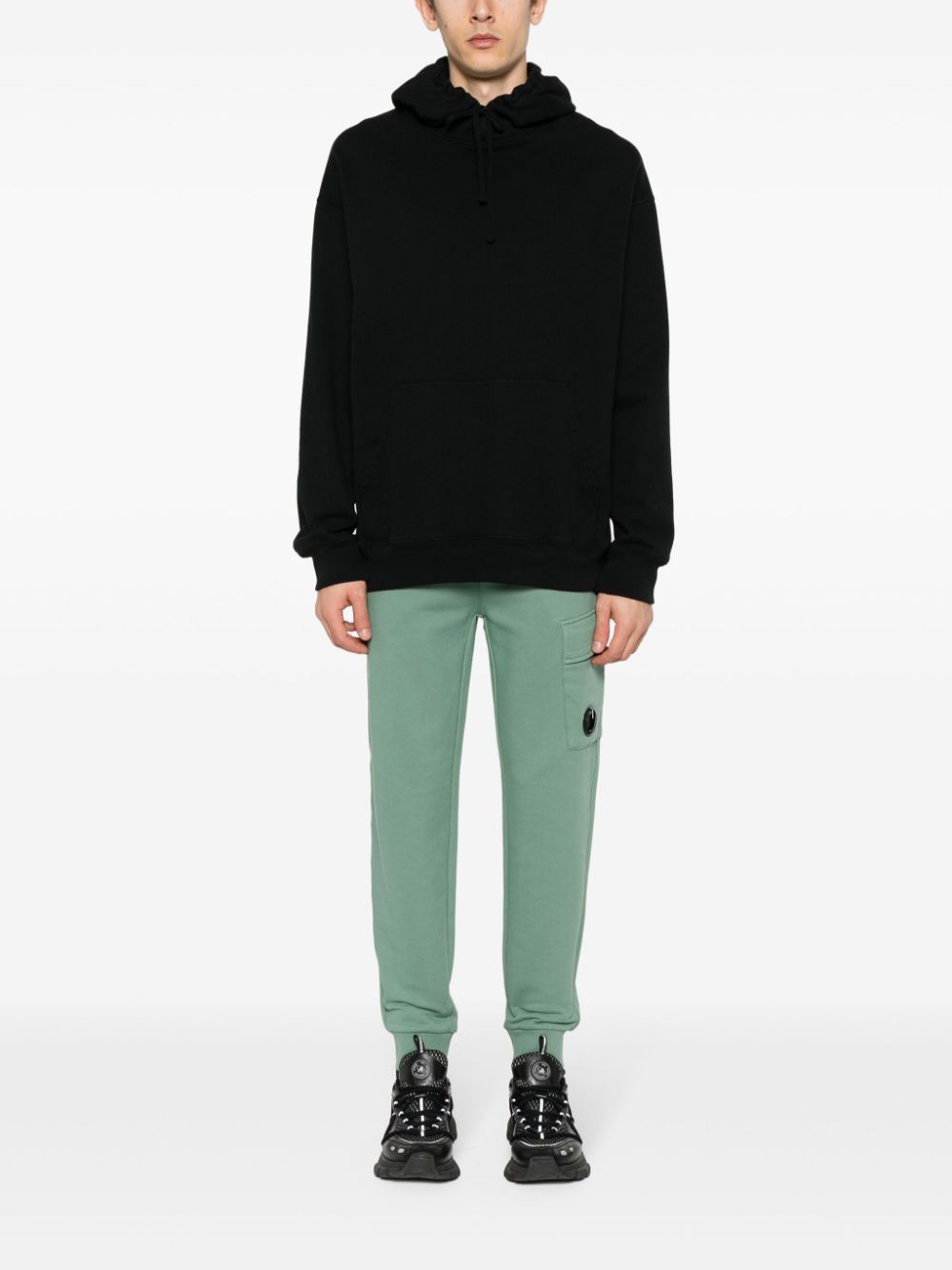 Shop C.p. Company Lens-detail Track Pants In Green