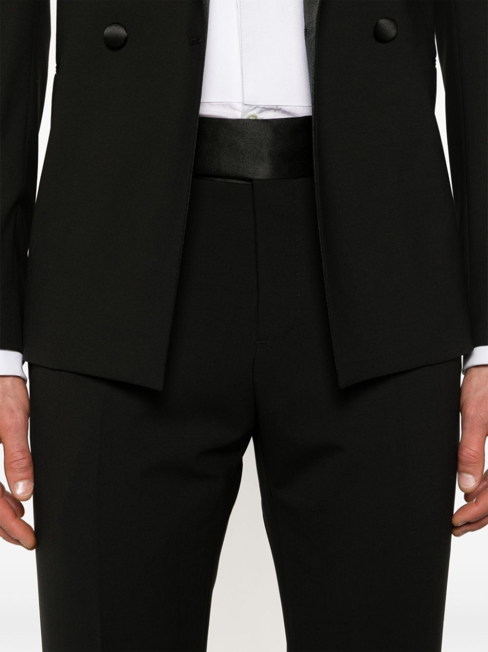 Emporio Armani double-breasted wool suit Men