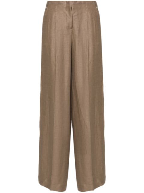 Peserico wide-leg linen trousers