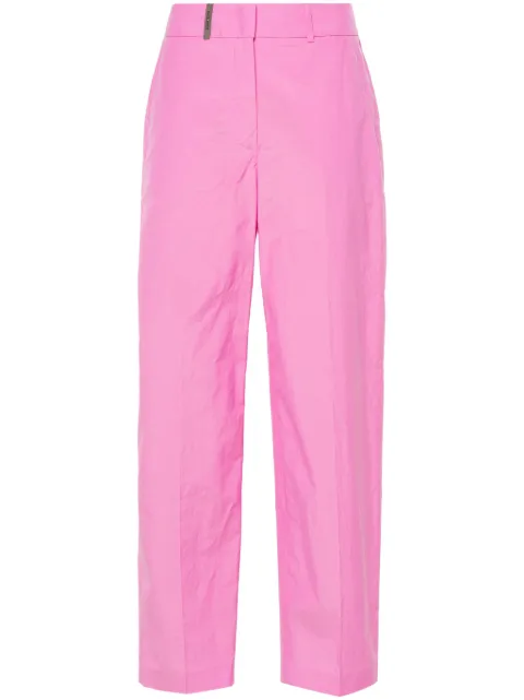 Peserico pantalones rectos con pinzas