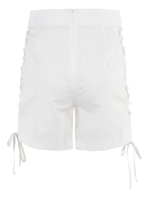 ショートパンツ Federica Tosi Sequined White Mesh Shorts With Elasticized Federica Tosi Mesh Shorts In White - 28% Off | Editorialist