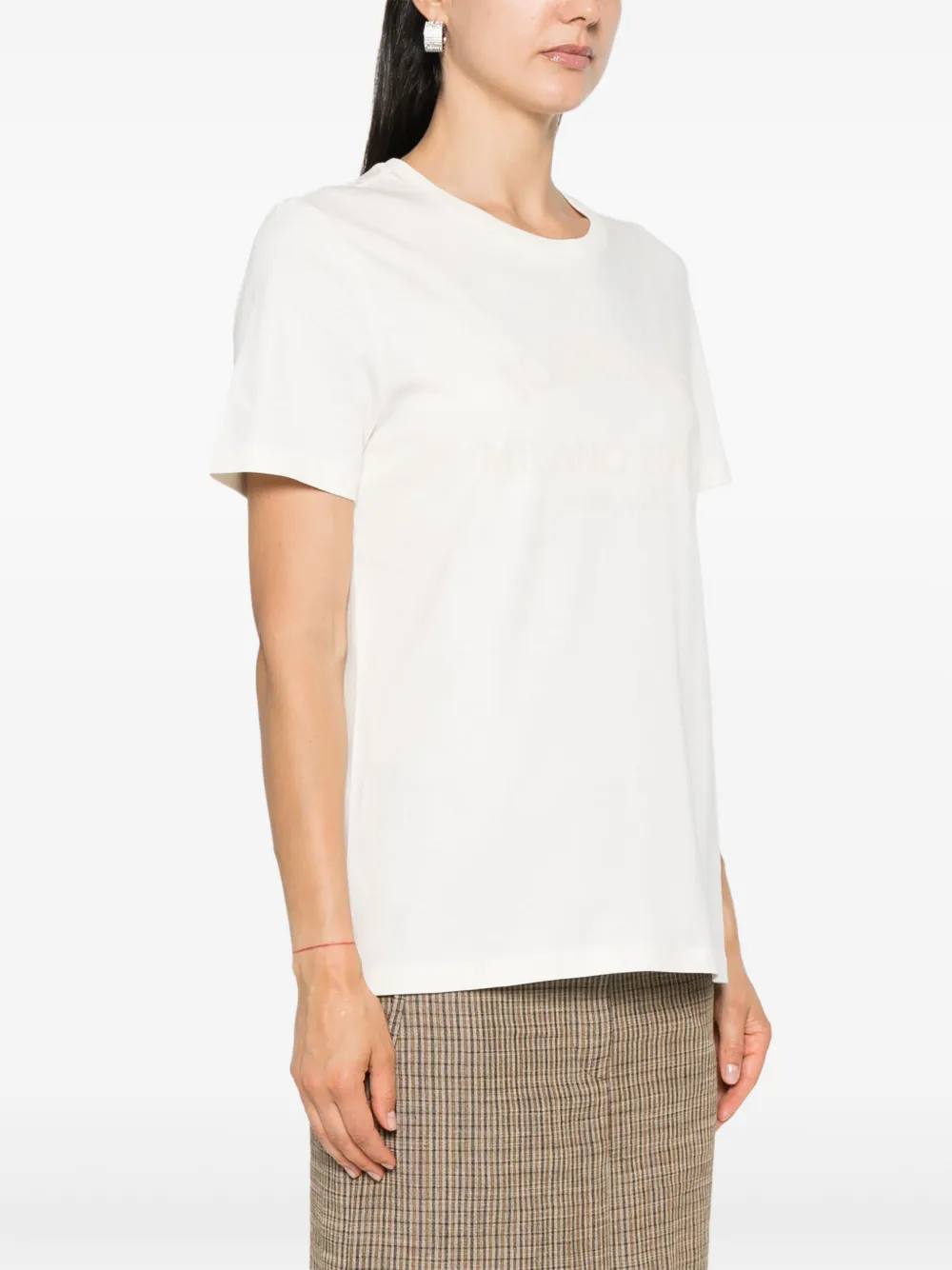  Iceberg Logo-print Cotton T-shirt - Neutrals 