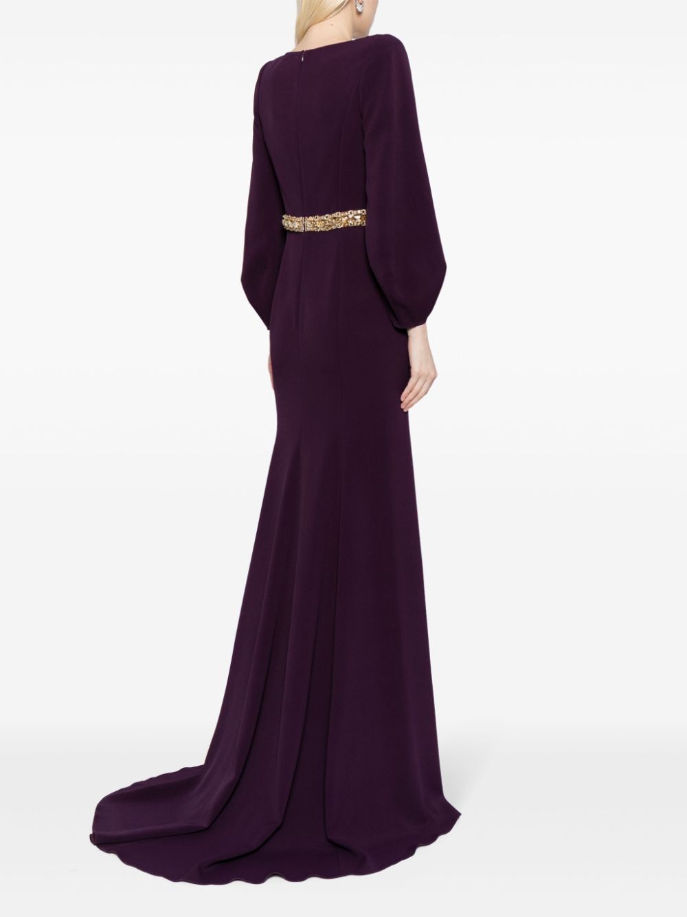 Jenny Packham Layla crystal-embellished crepe gown Women