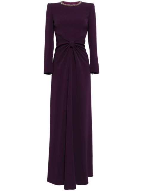 Jenny Packham Sunday crystal-embellished crepe gown Women