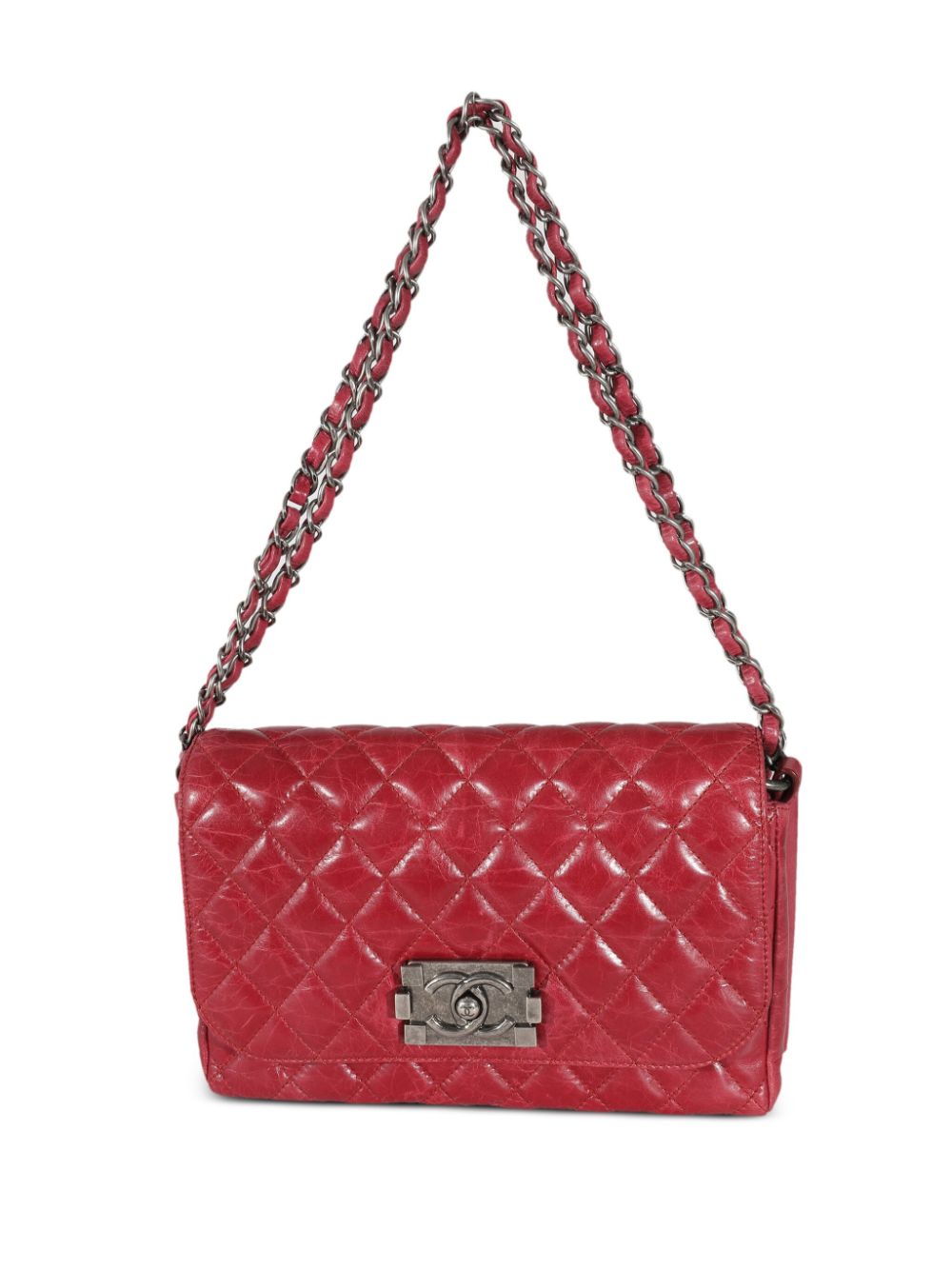 CHANEL 2012 Flap Boy-lock shoulder bag Women