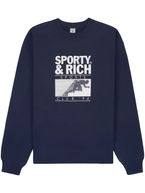 Sporty & Rich Motion Club logo-print sweatshirt