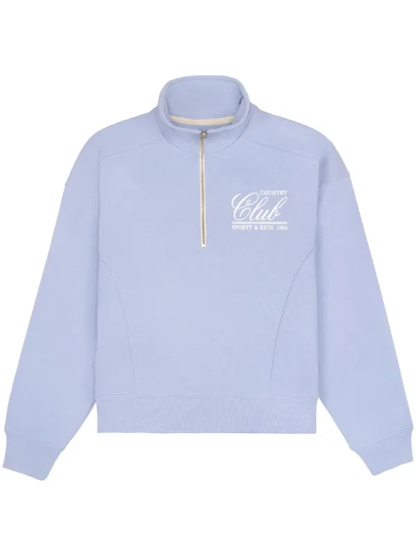 Sporty Rich 94 Country Club Sweatshirt Purple FARFETCH IN