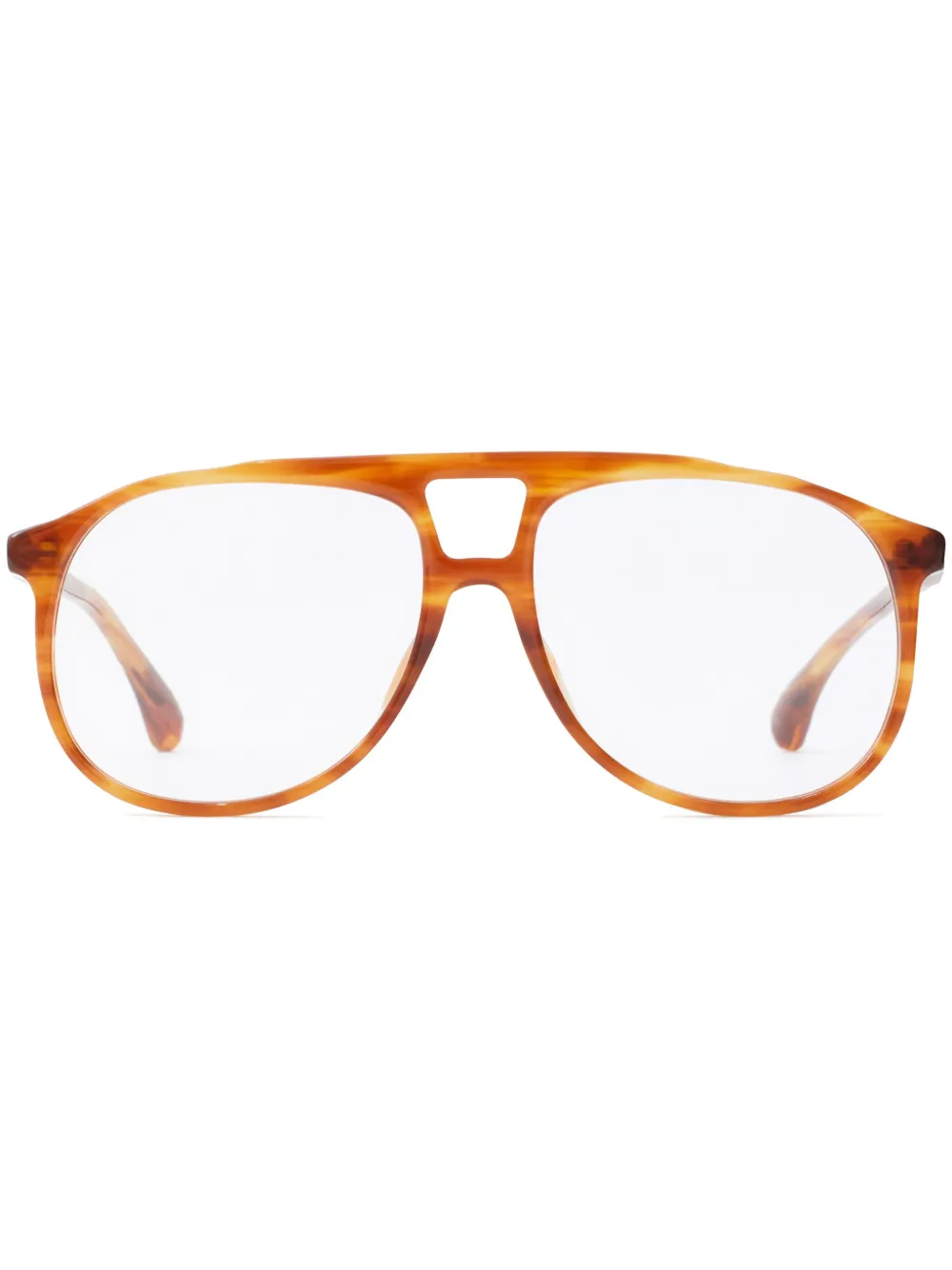 Sporty And Rich N.03 Aviator-frame Glasses In Brown