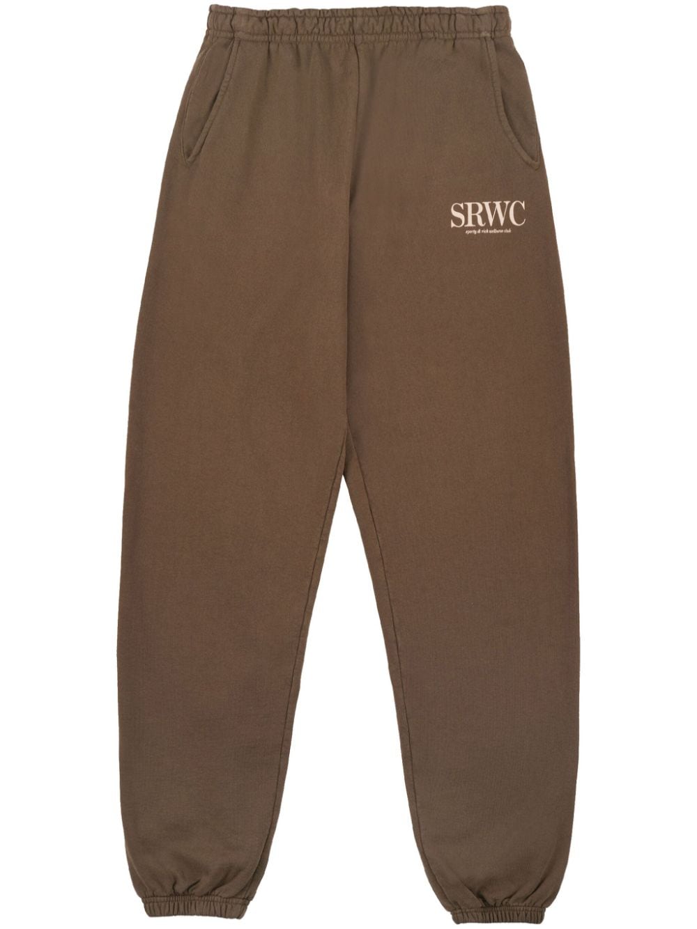 Shop Sporty And Rich Upper East Side Track Pants In Brown
