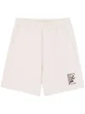 Sporty & Rich Olympic Gym cotton track shorts - Neutrals