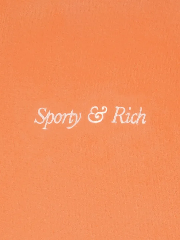 Sporty and Rich ロゴスウェット オレンジ 美品 Sporty & Rich グラフィック スウェットシャツ | オレンジ