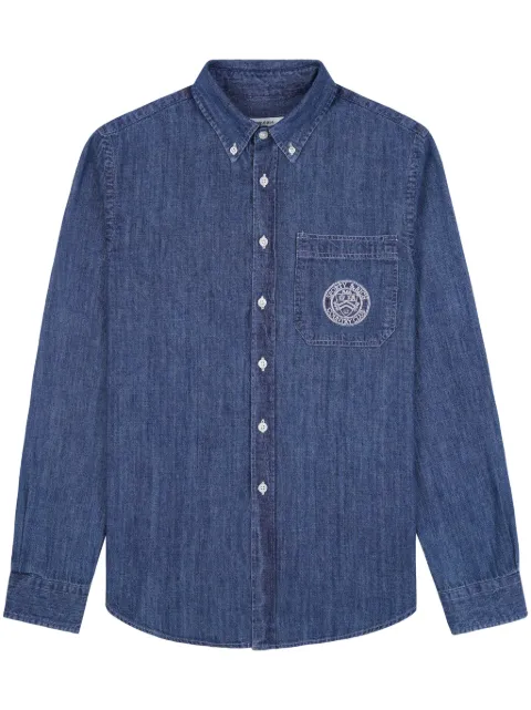 Sporty & Rich Camicia denim con ricamo