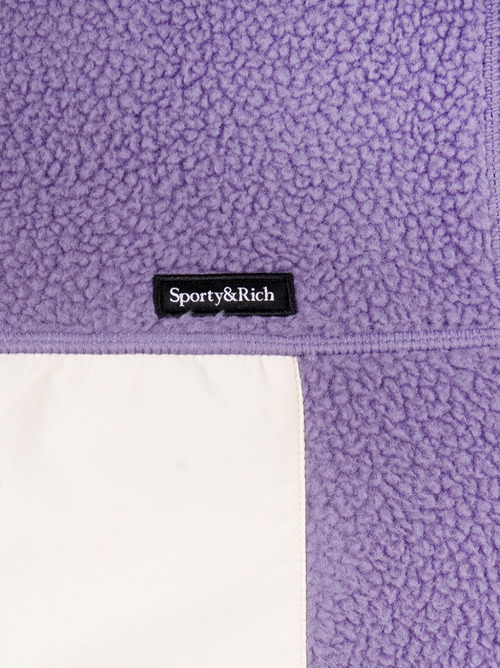 Shop Sporty And Rich Sherpa Fleece Jacket In Purple