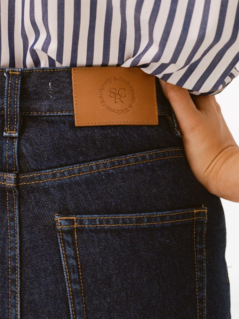 Sporty & Rich Ruimvallende jeans Blauw