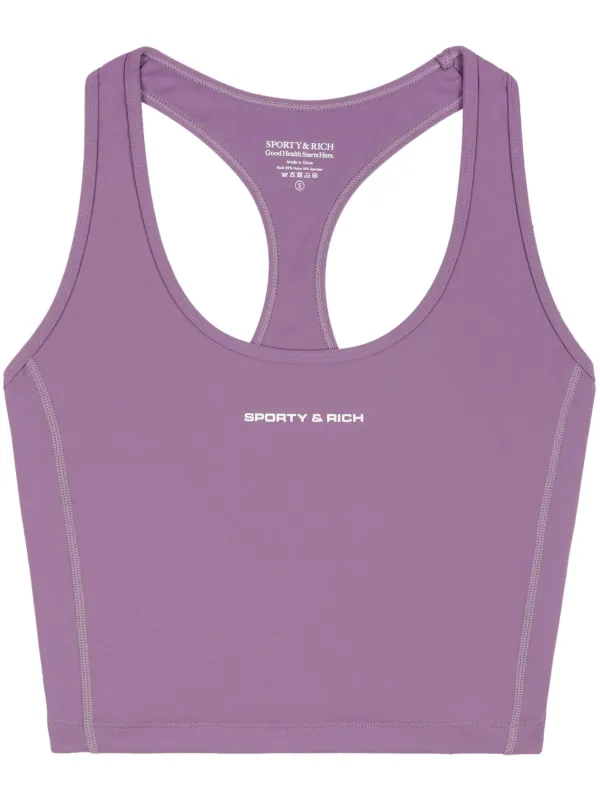 Sporty & Rich Sr Bold Sports タンクトップ | パープル | FARFETCH JP