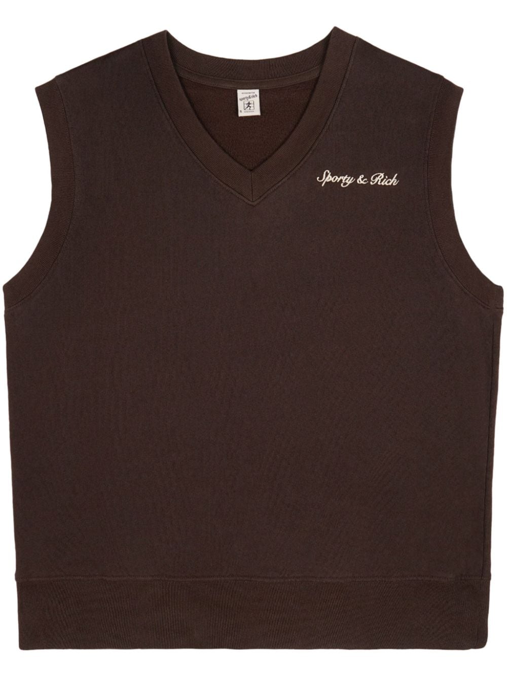 Syracuse embroidered cotton vest