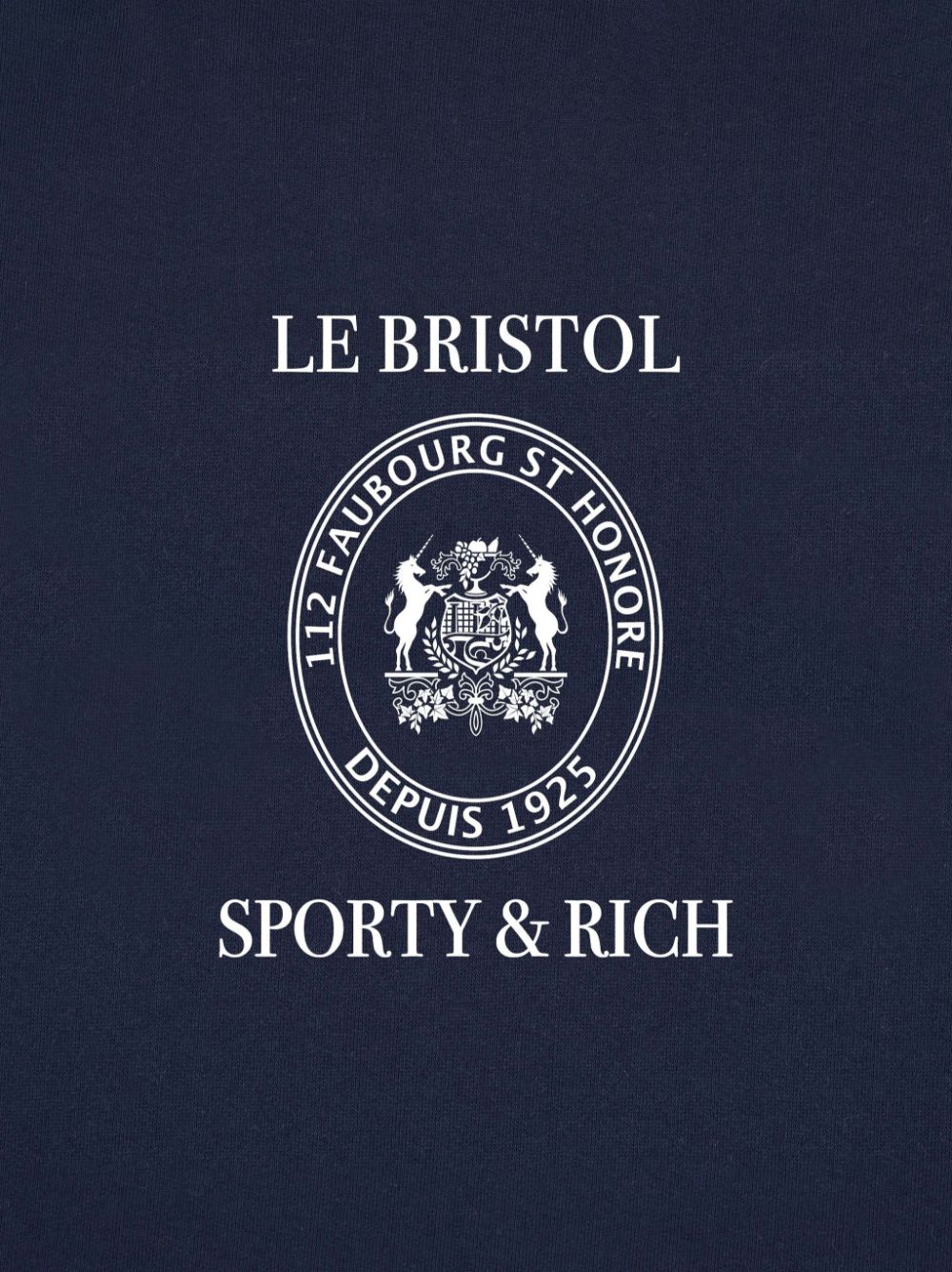 Sporty & Rich x Le Bristol Paris shorts met wapenschild Groen
