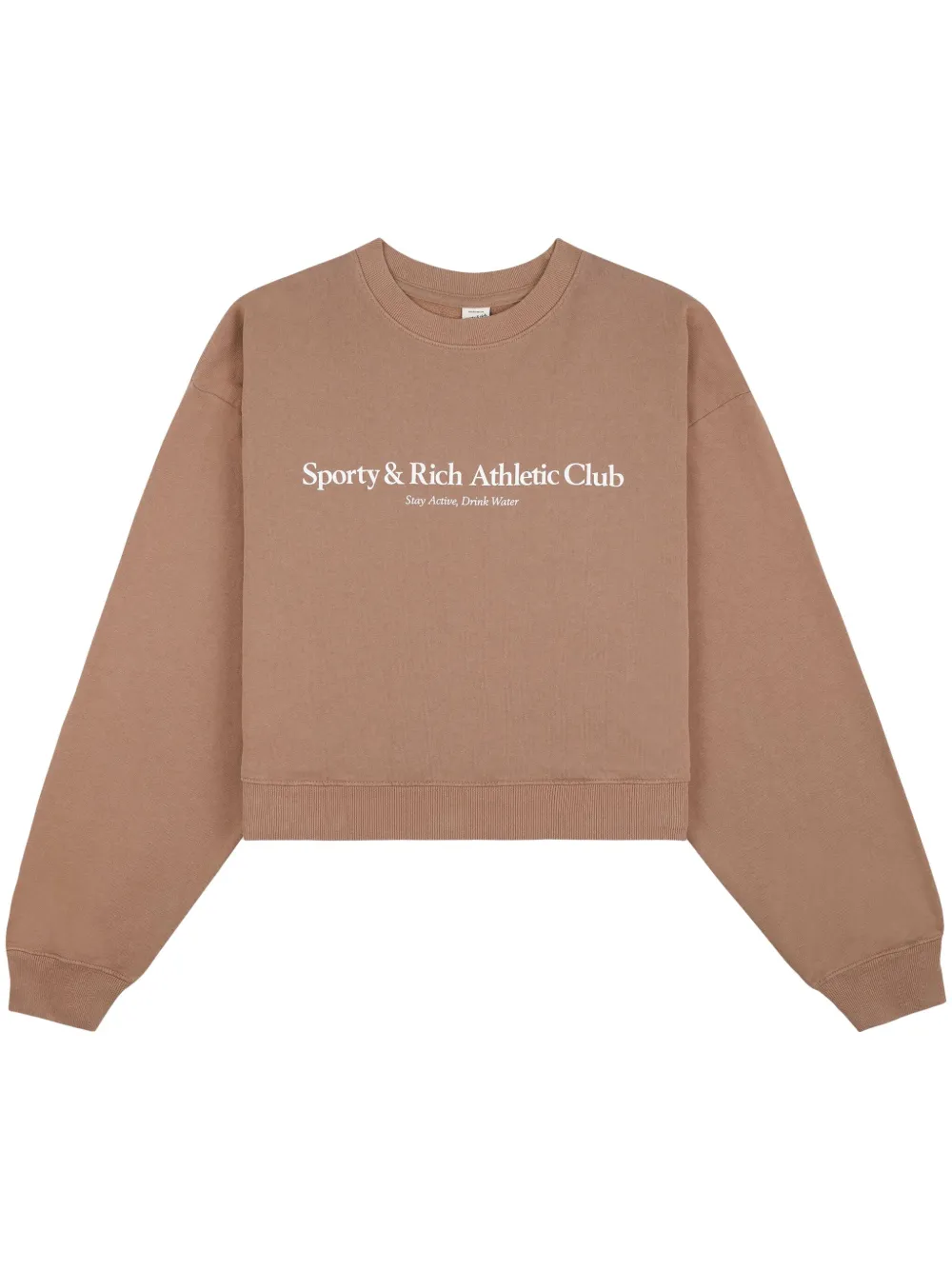 Sporty & Rich Athletic Club cropped sweatshirt - Marrone
