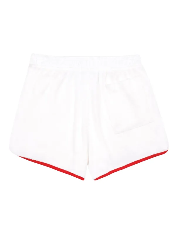 ショートパンツ Sporty & Rich Women's Prince Shorts SH521NA Sporty & Rich x Prince Disco Cotton Shorts | White | FARFETCH BH