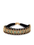 JIA JIA emerald and diamonds statement bracelet - Gold