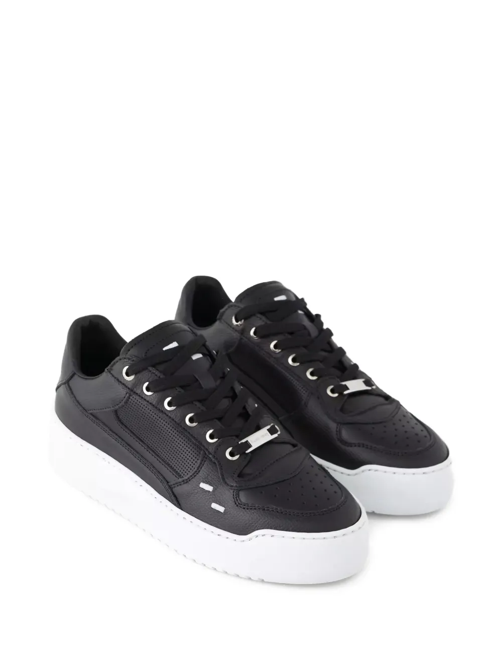Filling Pieces leather sneakers Black