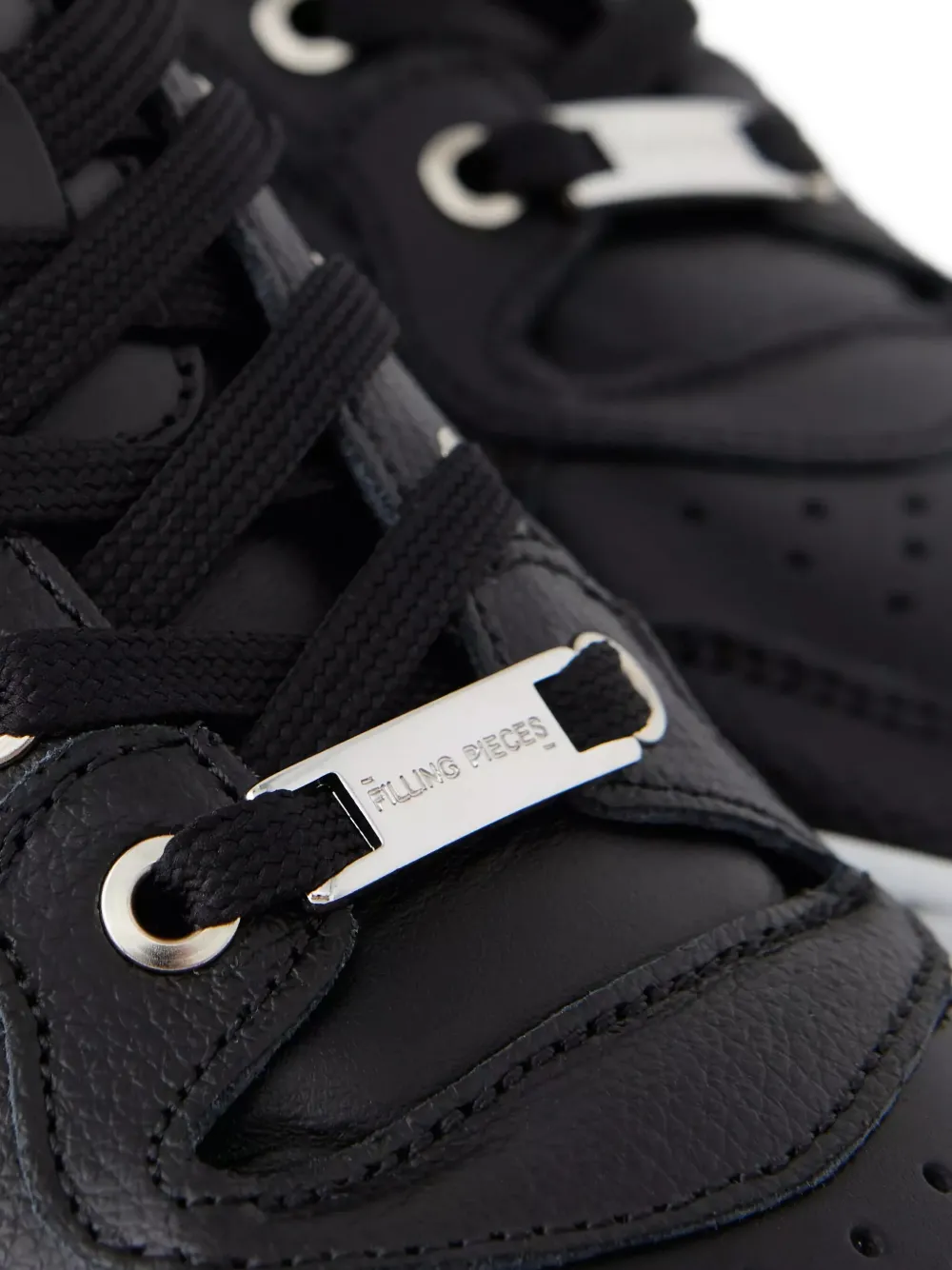 Filling Pieces leather sneakers Black