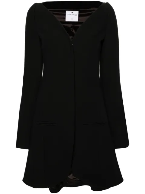 Courrèges Ellipse Heritage crepe coat