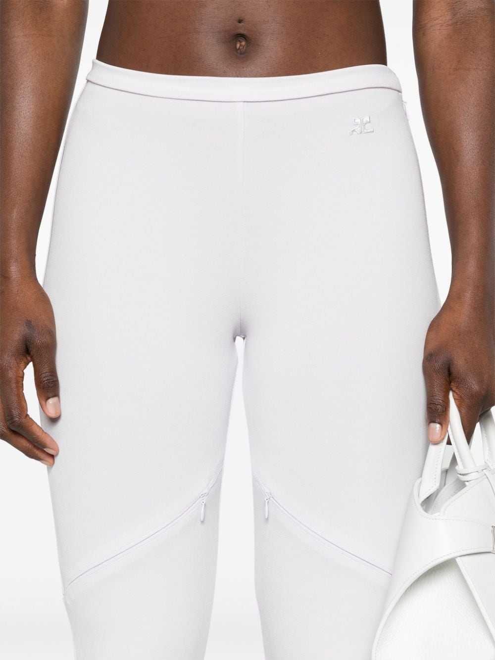 Courrèges Bootcut broek Paars