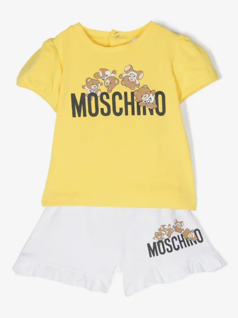 Moschino Kids set shorts con motivo Teddy Bear