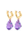 Vann Jewelry crystal-embellished drop earrings - Gold