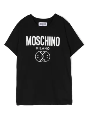 Moncler Enfant ロゴ Tシャツ | ブラック | FARFETCH JP