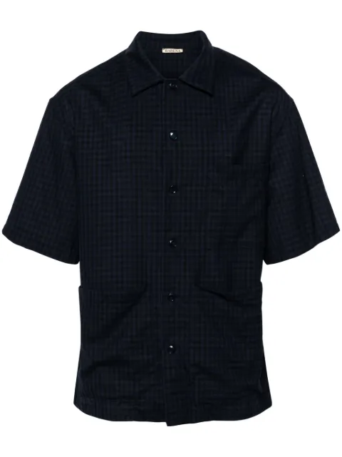 Barena checked camp-collar shirt