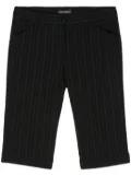 Dolce & Gabbana Pre-Owned 2000s pinstripe cropped trousers - Black