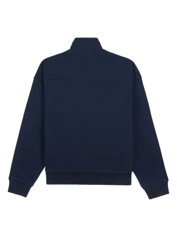 Sporty & Rich SH013620302BL2488 関税送料込 Sporty & Rich Crest Seal quarter-zip Sweatshirt | White