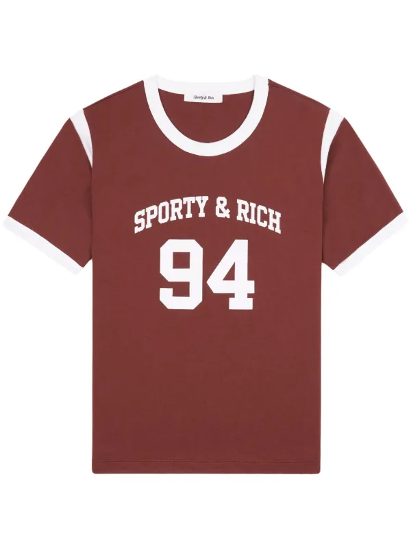 Sporty & Rich SR 94 Sports Tシャツ | レッド | FARFETCH JP