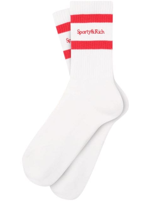 Sporty & Rich Katoenen sokken met logo