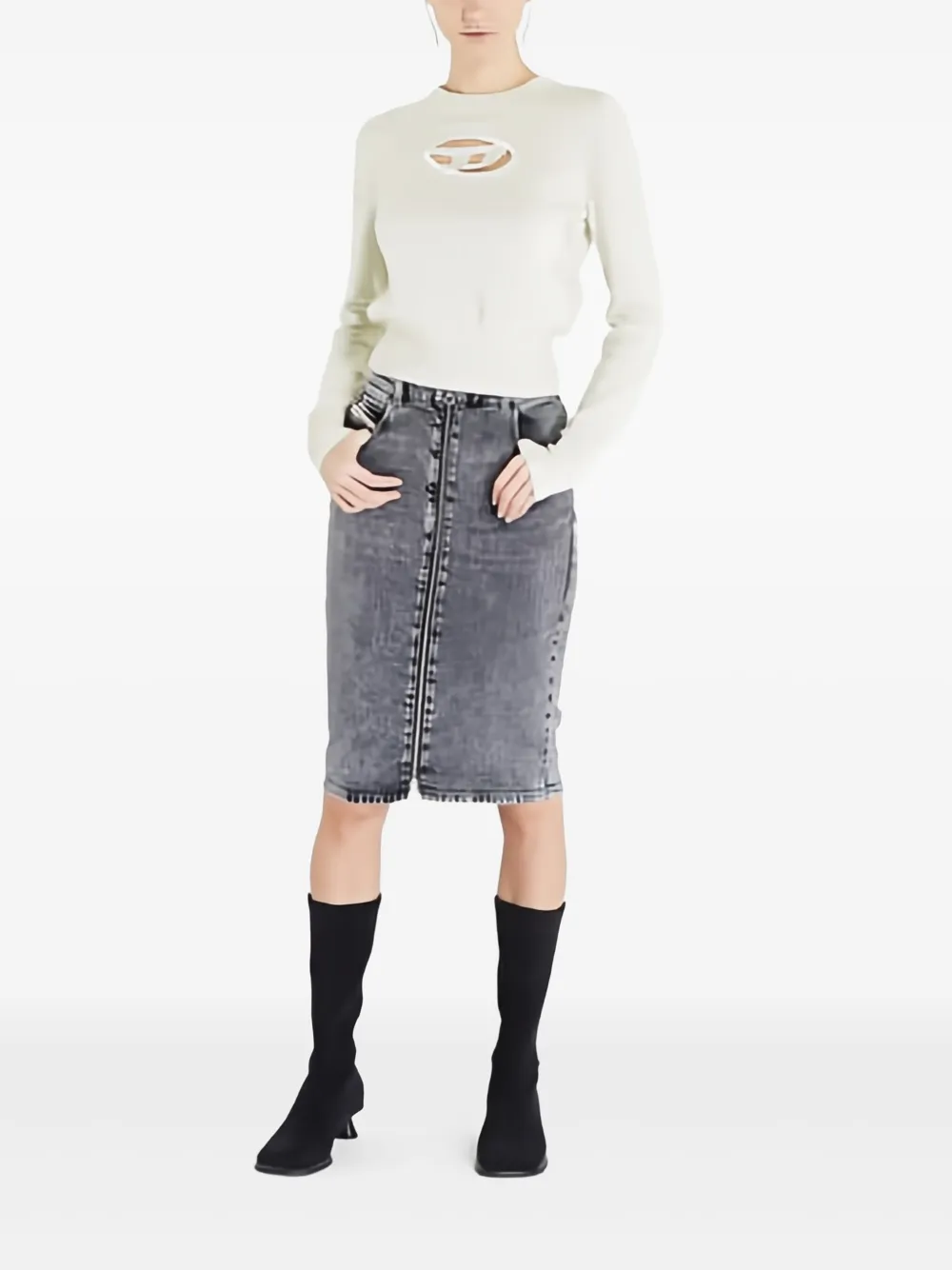 Diesel M-Areesa trui Beige